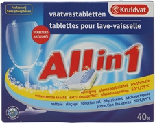 KRUIDVAT ALL IN 1 TABLETTES LAVE-VAISSELLE KRUIDVAT ALL IN 1 TABLETTES LAVE-VAISSELLE