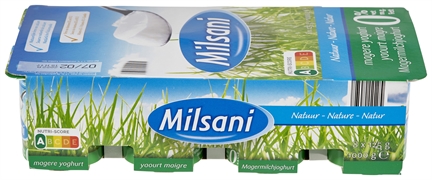 MILSANI (ALDI) YAOURT MAIGRE NATURE 0% MILSANI (ALDI) YAOURT MAIGRE NATURE 0%