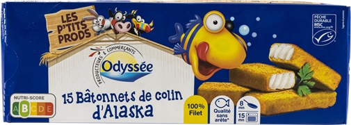 ODYSSÉE (INTERMARCHÉ) BÂTONNETS DE COLIN D'ALASKA ODYSSÉE (INTERMARCHÉ) BÂTONNETS DE COLIN D'ALASKA