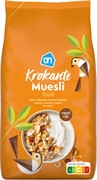 AH (ALBERT HEIJN) MUESLI CROQUANT AVEC FLOCONS D'AVOINE COMPLÈTE, BANANE, RAISINS SECS, NOIX DE COCO ET POMME