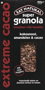 EAT NATURAL SUPER GRANOLA EXTREME CACAO KOKOSNOOT, AMANDELEN & CACAO