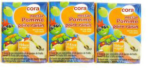 CORA POMME POIRE RAISIN