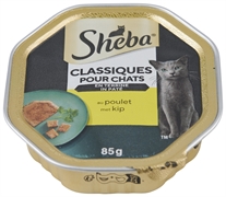 SHEBA CLASSIQUES POUR CHATS EN TERRINE AU POULET