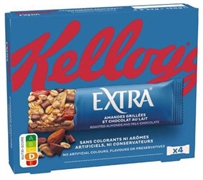 KELLOGG'S EXTRA AMANDES GRILLÉES ET CHOCOLAT AU LAIT