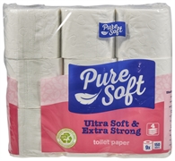 PURE SOFT (ACTION) PAPIER TOILETTE ULTRA DOUX & ULTRA RÉSISTANT 4 COUCHES