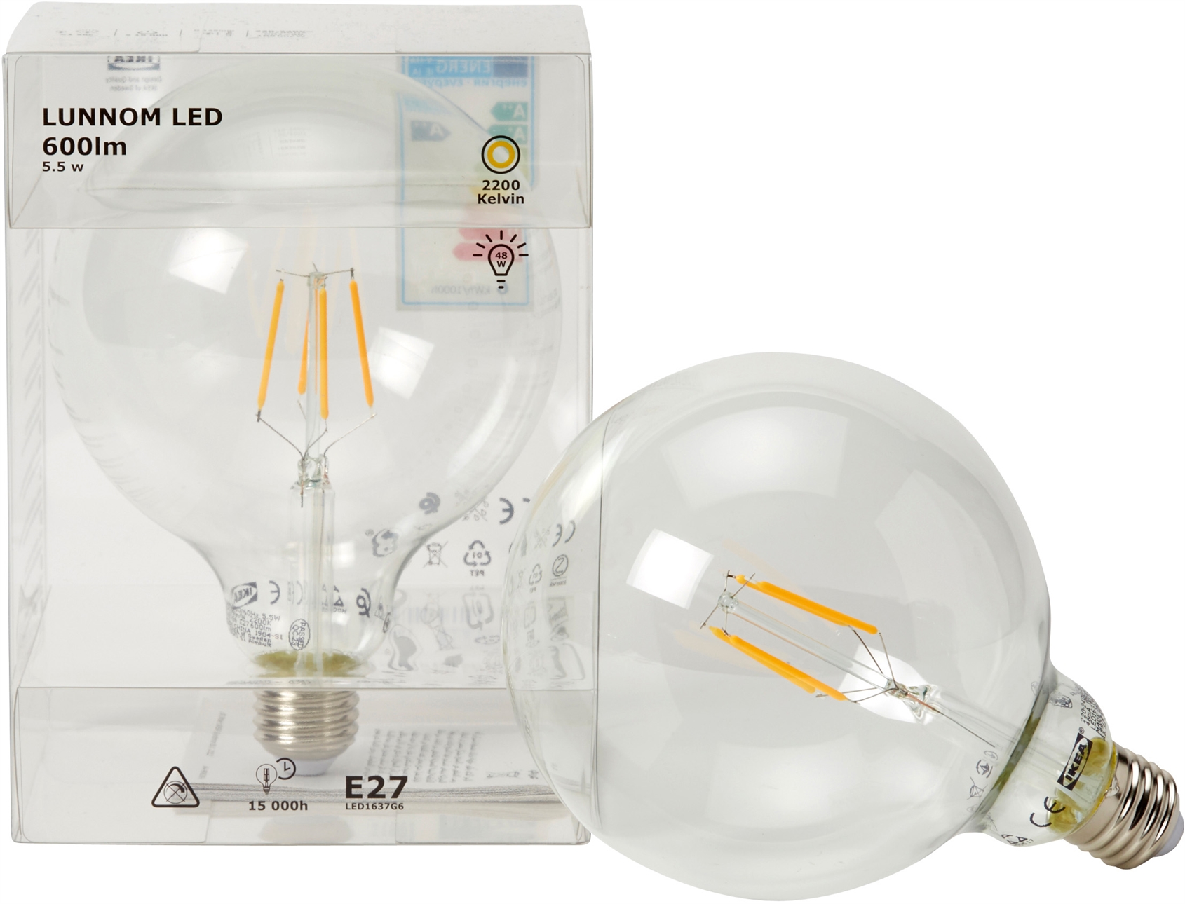 IKEA LUNNOM AMPOULE LED E27 600 LUMEN test complet, prix, spécifications